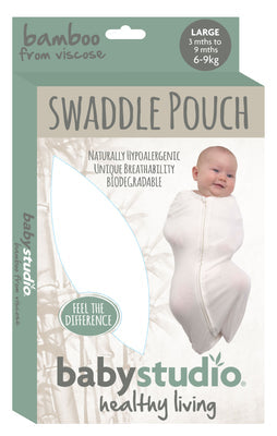 swaddlepouch bamboo 0.5 TOG small (0-3 months)/large (3-9 months) - navy