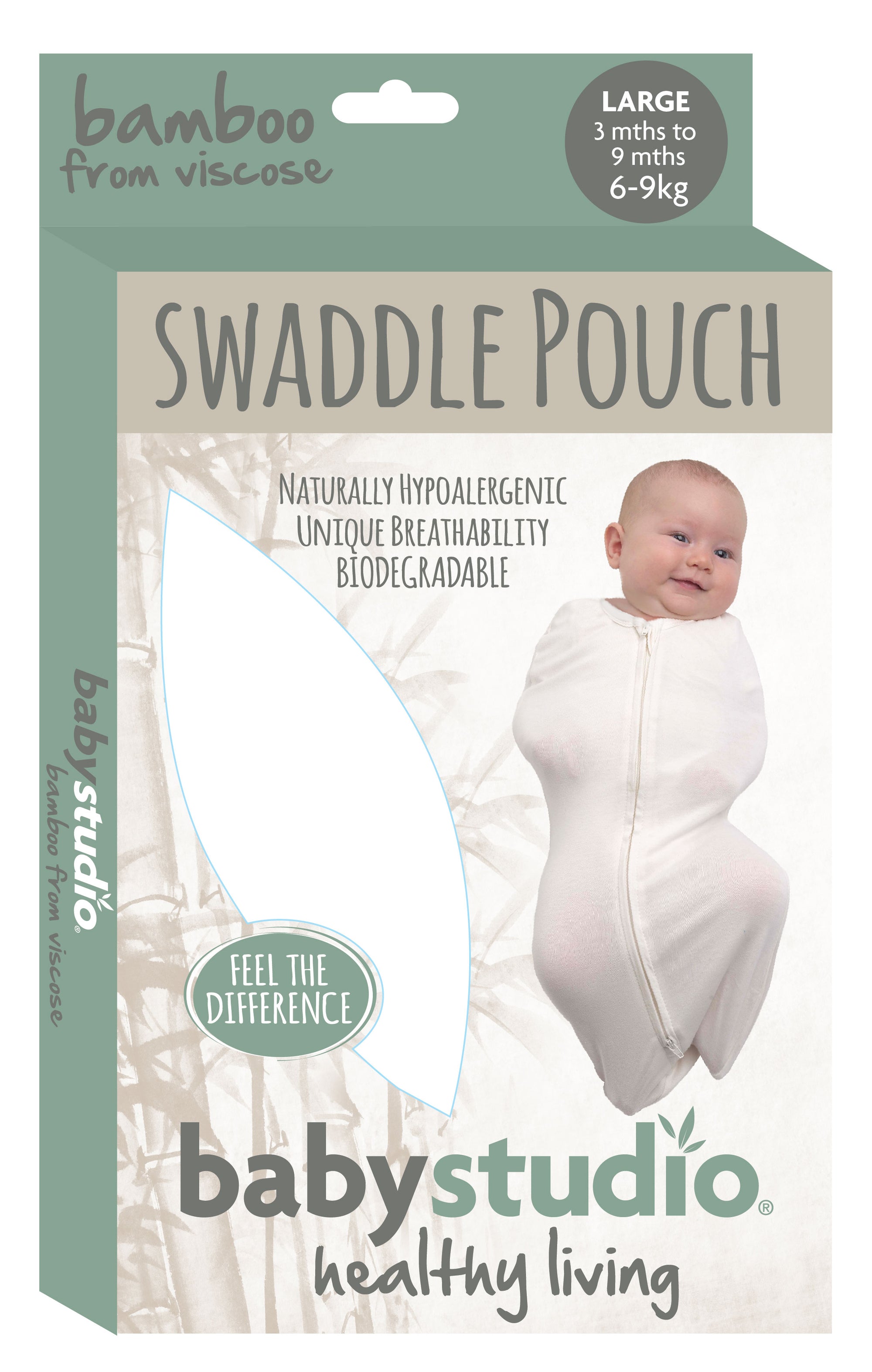 swaddlepouch bamboo 0.5 TOG large (3-9 months) - various designs