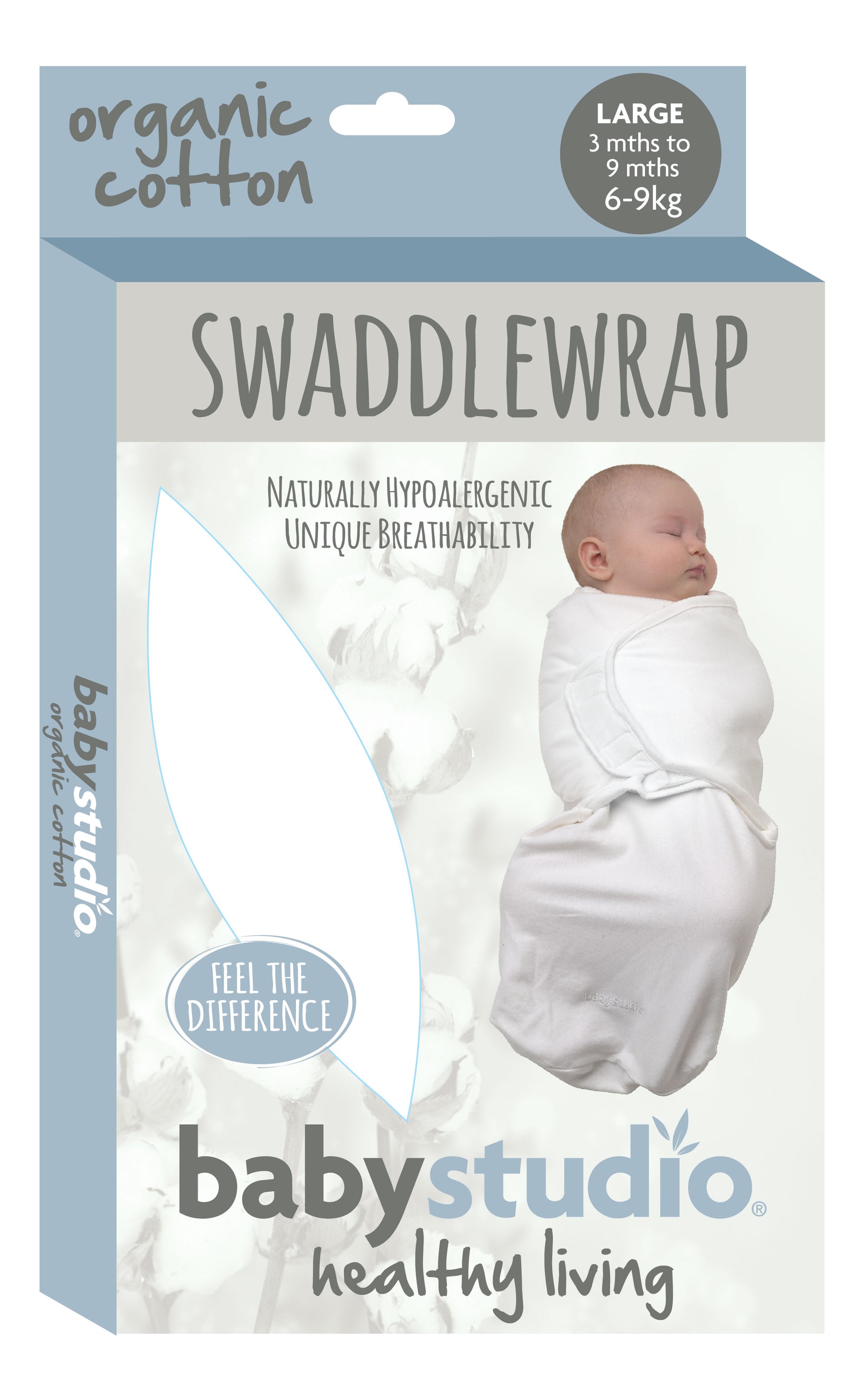 swaddlewrap organic cotton small (0-3 months) - all colours
