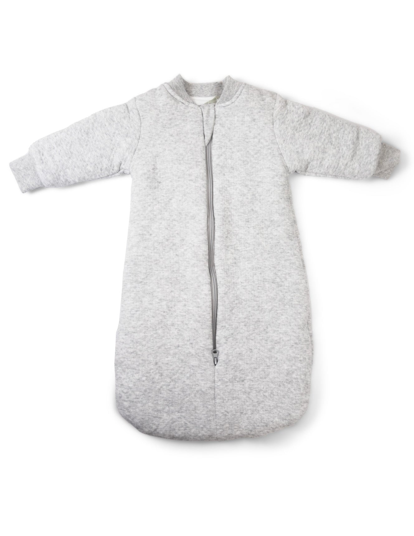 sleeping bag with arms cotton 3.0 TOG - grey marle/grey lines