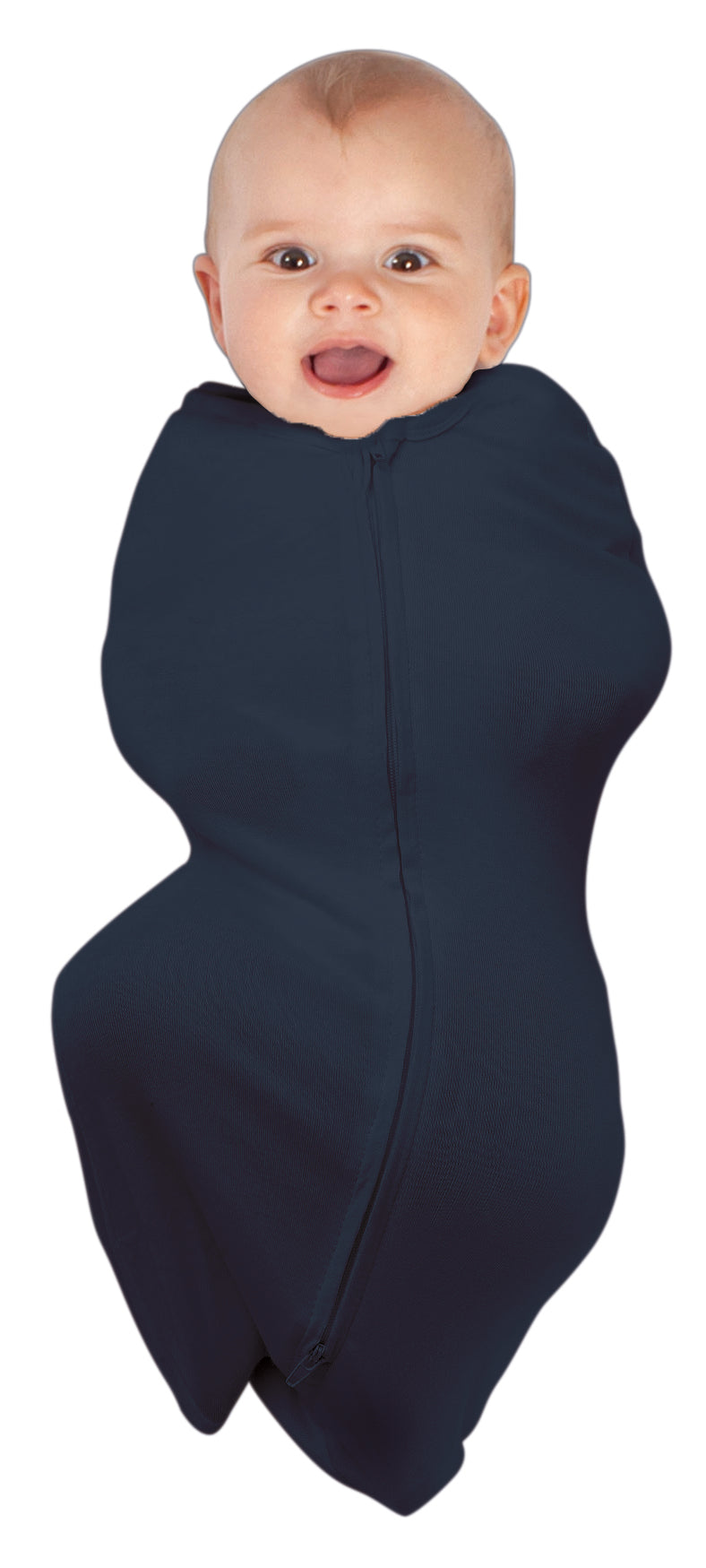 Babystudio Swaddle Pouch Organic Cotton Large (0-3m) - NAVY