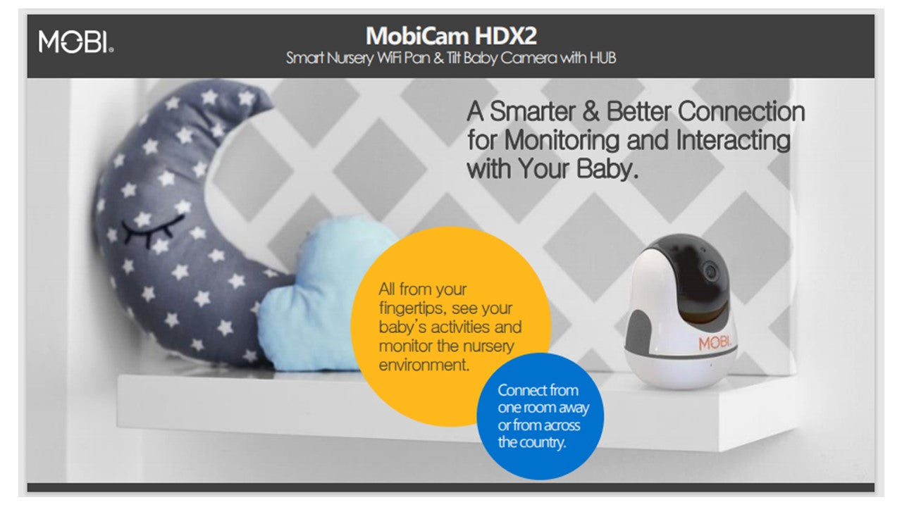 MobiCam HDX Smart HD Wifi Pan & Tilt Camera