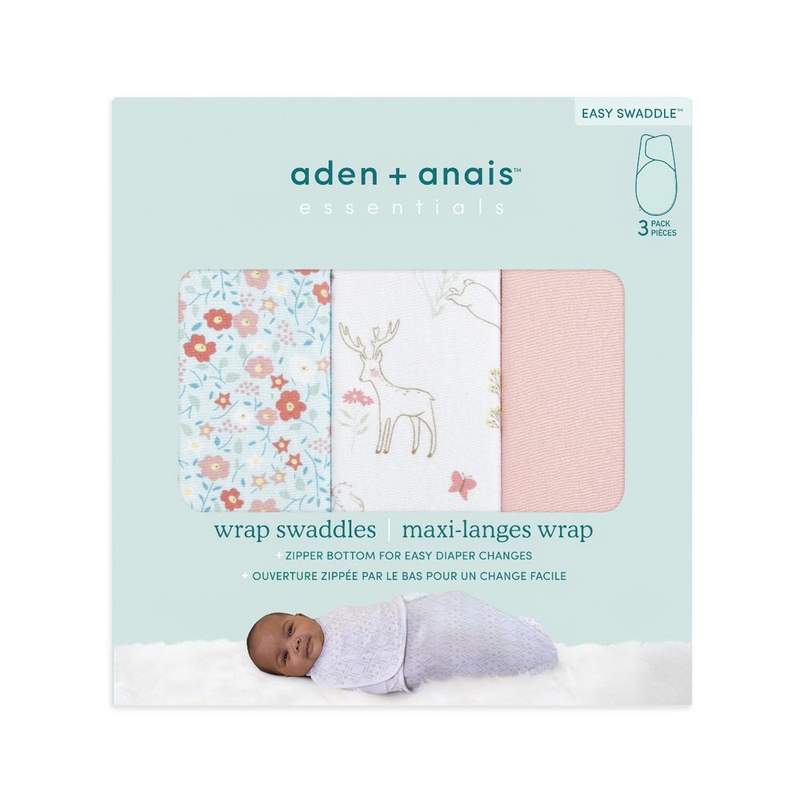 Essentials wrap swaddle 3pack - Fairy Tale Flowers 4-6 months